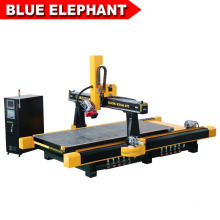 High Efficiency 1600*3700mm 4 Axis Atc CNC Router with Vacuum Table and Air Cooling Spindle for Cutting Aluminum